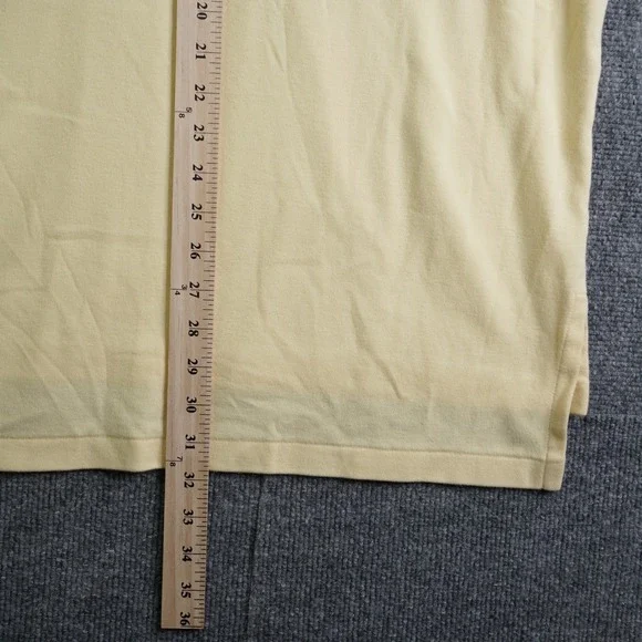 Polo Ralph Lauren Mens XL Yellow Short Sleeve Cotton Pique Polo Shirt Blue Pony - Picture 5 of 6